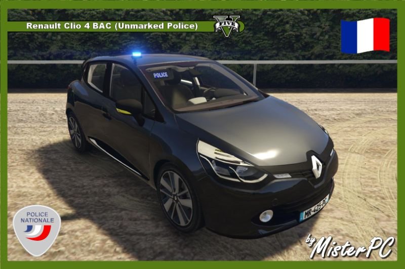 Fa6799 renault clio 4 (unmarked police) by misterpc 1620x1080